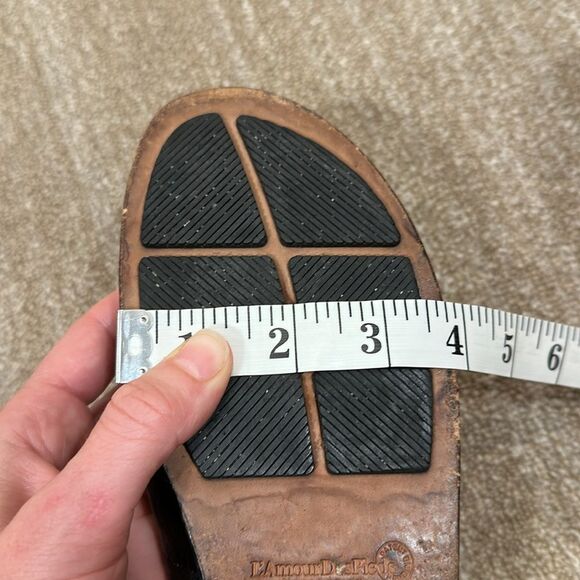 L’Amour Des Pieds Caiden Leather Ballet Flats Shoes Black Women Size 10M - Picture 11 of 11